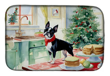 Load image into Gallery viewer, Boston Terrier Christmas Cookies Dish Drying Mat