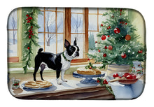Load image into Gallery viewer, Boston Terrier Christmas Cookies Dish Drying Mat