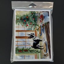 Load image into Gallery viewer, Boston Terrier Christmas Cookies Greeting Cards - Blank Note Cards – 8-Pack of Artist-Designed Cards with Envelopes