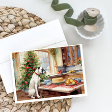Load image into Gallery viewer, White Boxer Christmas Cookies Greeting Cards - Blank Note Cards – 8-Pack of Artist-Designed Cards with Envelopes