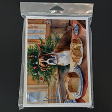 Load image into Gallery viewer, Boxer Christmas Cookies Greeting Cards - Blank Note Cards – 8-Pack of Artist-Designed Cards with Envelopes