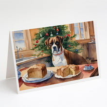 Load image into Gallery viewer, Boxer Christmas Cookies Greeting Cards - Blank Note Cards – 8-Pack of Artist-Designed Cards with Envelopes