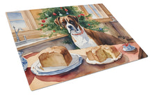 Load image into Gallery viewer, Boxer Christmas Cookies Glass Cutting Boards – Durable, Decorative Kitchen Art