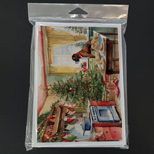 Load image into Gallery viewer, Boxer Christmas Cookies Greeting Cards - Blank Note Cards – 8-Pack of Artist-Designed Cards with Envelopes