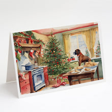 Load image into Gallery viewer, Boxer Christmas Cookies Greeting Cards - Blank Note Cards – 8-Pack of Artist-Designed Cards with Envelopes
