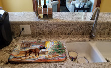 Load image into Gallery viewer, Boxer Christmas Cookies Dish Drying Mat