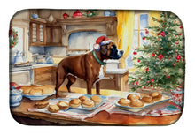 Load image into Gallery viewer, Boxer Christmas Cookies Dish Drying Mat