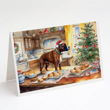 Load image into Gallery viewer, Boxer Christmas Cookies Greeting Cards - Blank Note Cards – 8-Pack of Artist-Designed Cards with Envelopes