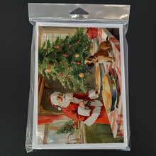 Load image into Gallery viewer, Bullmastiff Christmas Cookies Greeting Cards - Blank Note Cards – 8-Pack of Artist-Designed Cards with Envelopes