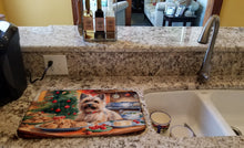 Load image into Gallery viewer, Cairn Terrier Christmas Cookies Dish Drying Mat