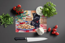 Load image into Gallery viewer, Cairn Terrier Christmas Cookies Glass Cutting Boards – Durable, Decorative Kitchen Art