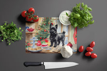 Load image into Gallery viewer, Cairn Terrier Christmas Cookies Glass Cutting Boards – Durable, Decorative Kitchen Art