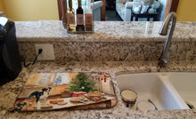 Load image into Gallery viewer, Catahoula Christmas Cookies Dish Drying Mat