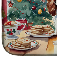 Load image into Gallery viewer, Cavalier Spaniel Christmas Cookies Dish Drying Mat