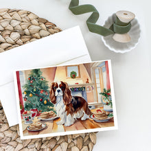 Load image into Gallery viewer, Cavalier Spaniel Christmas Cookies Greeting Cards - Blank Note Cards – 8-Pack of Artist-Designed Cards with Envelopes