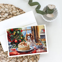 Load image into Gallery viewer, Cavalier Spaniel Christmas Cookies Greeting Cards - Blank Note Cards – 8-Pack of Artist-Designed Cards with Envelopes