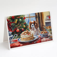 Load image into Gallery viewer, Cavalier Spaniel Christmas Cookies Greeting Cards - Blank Note Cards – 8-Pack of Artist-Designed Cards with Envelopes