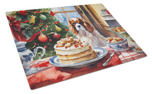 Load image into Gallery viewer, Cavalier Spaniel Christmas Cookies Glass Cutting Boards – Durable, Decorative Kitchen Art