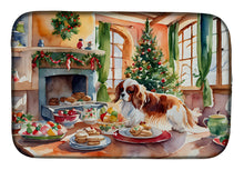 Load image into Gallery viewer, Cavalier Spaniel Christmas Cookies Dish Drying Mat
