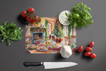 Load image into Gallery viewer, Cavalier Spaniel Christmas Cookies Glass Cutting Boards – Durable, Decorative Kitchen Art