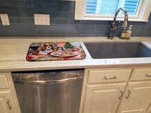 Load image into Gallery viewer, Cavalier Spaniel Christmas Cookies Dish Drying Mat