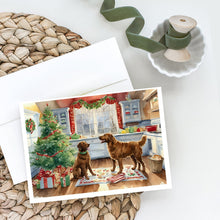 Load image into Gallery viewer, Chesapeake Bay Retriever Christmas Cookies Greeting Cards - Blank Note Cards – 8-Pack of Artist-Designed Cards with Envelopes