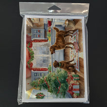 Load image into Gallery viewer, Chesapeake Bay Retriever Christmas Cookies Greeting Cards - Blank Note Cards – 8-Pack of Artist-Designed Cards with Envelopes