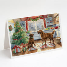 Load image into Gallery viewer, Chesapeake Bay Retriever Christmas Cookies Greeting Cards - Blank Note Cards – 8-Pack of Artist-Designed Cards with Envelopes