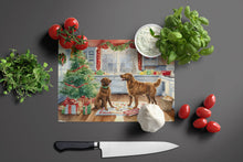 Load image into Gallery viewer, Chesapeake Bay Retriever Christmas Cookies Glass Cutting Boards – Durable, Decorative Kitchen Art