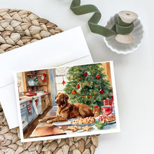 Load image into Gallery viewer, Chesapeake Bay Retriever Christmas Cookies Greeting Cards - Blank Note Cards – 8-Pack of Artist-Designed Cards with Envelopes