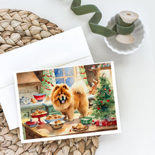 Load image into Gallery viewer, Chow Chow Christmas Cookies Greeting Cards - Blank Note Cards – 8-Pack of Artist-Designed Cards with Envelopes