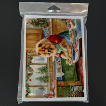 Load image into Gallery viewer, Chow Chow Christmas Cookies Greeting Cards - Blank Note Cards – 8-Pack of Artist-Designed Cards with Envelopes