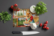 Load image into Gallery viewer, Chow Chow Christmas Cookies Glass Cutting Boards – Durable, Decorative Kitchen Art