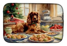 Load image into Gallery viewer, Cocker Spaniel Christmas Cookies Dish Drying Mat