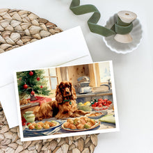 Load image into Gallery viewer, Cocker Spaniel Christmas Cookies Greeting Cards - Blank Note Cards – 8-Pack of Artist-Designed Cards with Envelopes