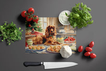 Load image into Gallery viewer, Cocker Spaniel Christmas Cookies Glass Cutting Boards – Durable, Decorative Kitchen Art