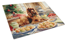Load image into Gallery viewer, Cocker Spaniel Christmas Cookies Glass Cutting Boards – Durable, Decorative Kitchen Art