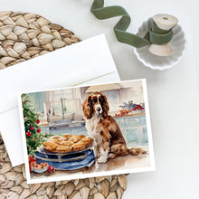 Load image into Gallery viewer, Cocker Spaniel Christmas Cookies Greeting Cards - Blank Note Cards – 8-Pack of Artist-Designed Cards with Envelopes