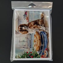 Load image into Gallery viewer, Cocker Spaniel Christmas Cookies Greeting Cards - Blank Note Cards – 8-Pack of Artist-Designed Cards with Envelopes