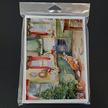 Load image into Gallery viewer, Corgi Christmas Cookies Greeting Cards - Blank Note Cards – 8-Pack of Artist-Designed Cards with Envelopes