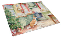 Load image into Gallery viewer, Corgi Christmas Cookies Glass Cutting Boards – Durable, Decorative Kitchen Art