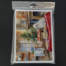 Load image into Gallery viewer, Coton De Tulear Christmas Cookies Greeting Cards - Blank Note Cards – 8-Pack of Artist-Designed Cards with Envelopes