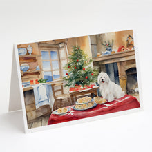 Load image into Gallery viewer, Coton De Tulear Christmas Cookies Greeting Cards - Blank Note Cards – 8-Pack of Artist-Designed Cards with Envelopes