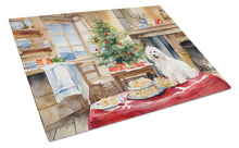 Load image into Gallery viewer, Coton De Tulear Christmas Cookies Glass Cutting Boards – Durable, Decorative Kitchen Art