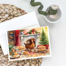 Load image into Gallery viewer, Dachshund Christmas Cookies Greeting Cards - Blank Note Cards – 8-Pack of Artist-Designed Cards with Envelopes