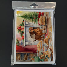 Load image into Gallery viewer, Dachshund Christmas Cookies Greeting Cards - Blank Note Cards – 8-Pack of Artist-Designed Cards with Envelopes