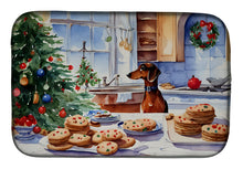 Load image into Gallery viewer, Dachshund Christmas Cookies Dish Drying Mat