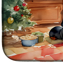 Load image into Gallery viewer, Dachshund Christmas Cookies Dish Drying Mat