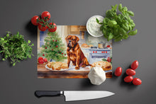 Load image into Gallery viewer, Dogue de Bordeaux Christmas Cookies Glass Cutting Boards – Durable, Decorative Kitchen Art