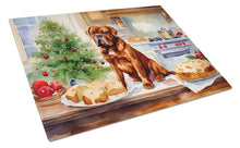 Load image into Gallery viewer, Dogue de Bordeaux Christmas Cookies Glass Cutting Boards – Durable, Decorative Kitchen Art